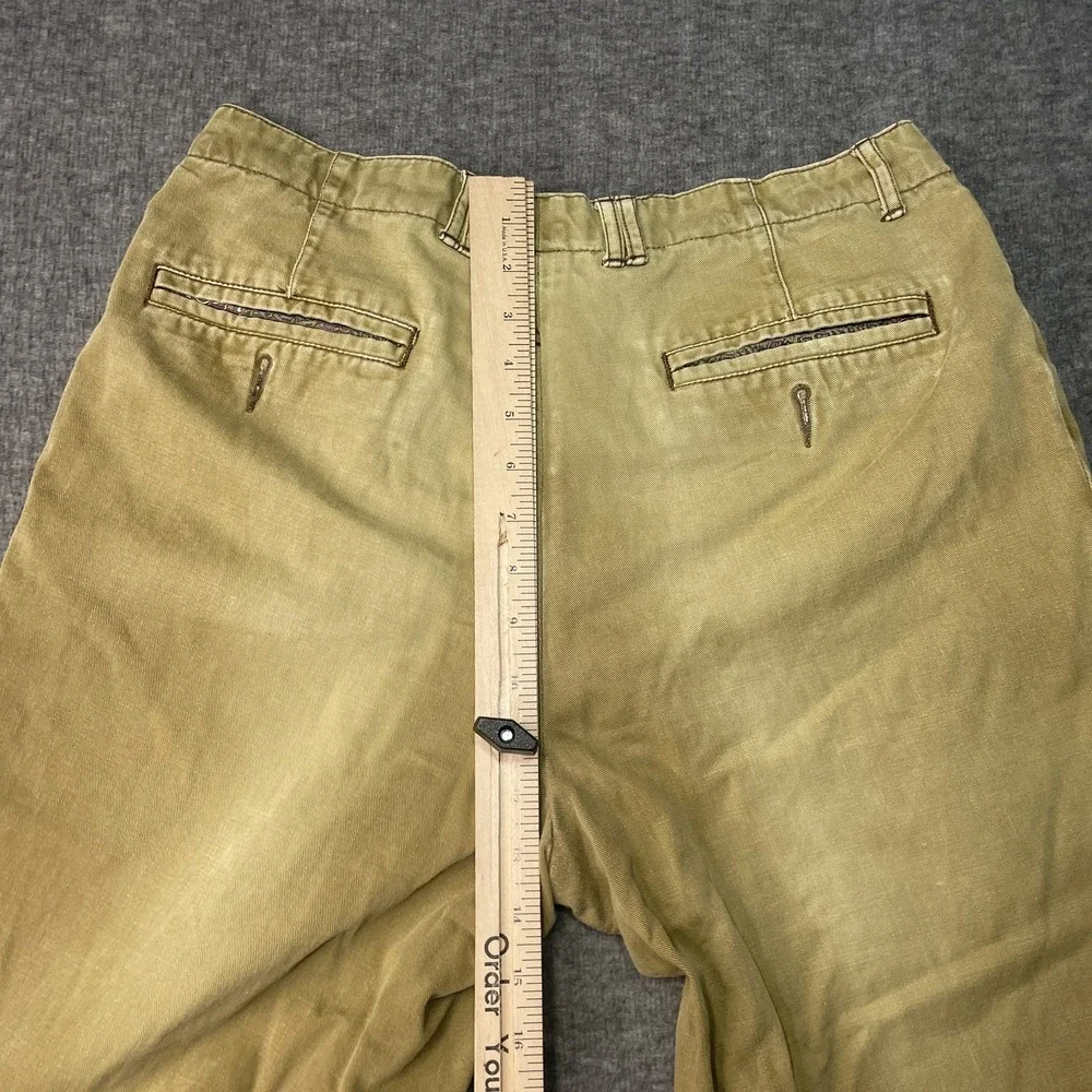 Vintage Bobbio Pants Womens Size 31 Brown Khaki Flat‎ Front Retro Casual 80s